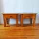 Paire de tables de nuit vintage 1980