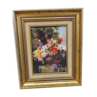 Tableau peinture sur toile vintage