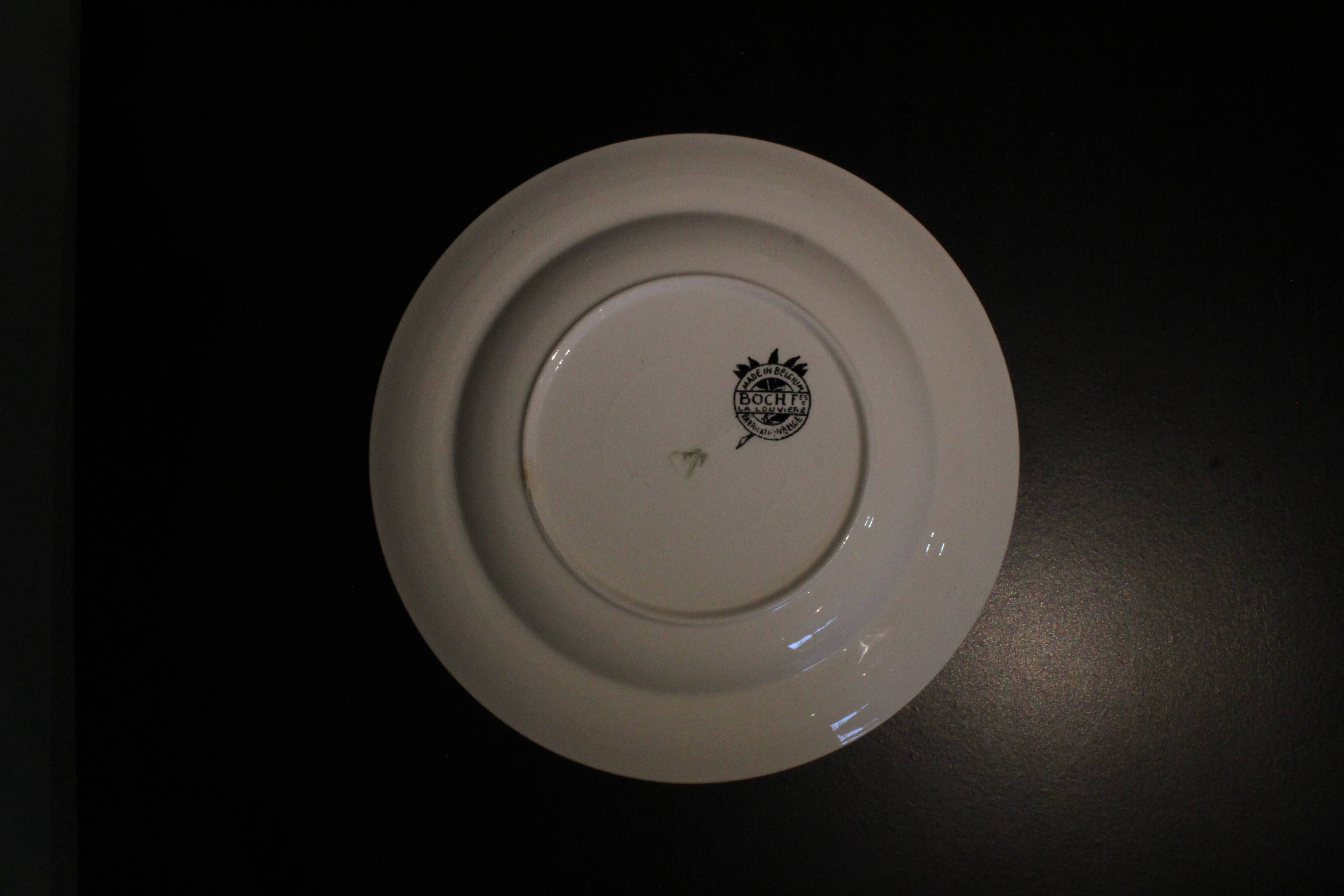 Series of 6 talking plates Napoleon Boch la Louvière