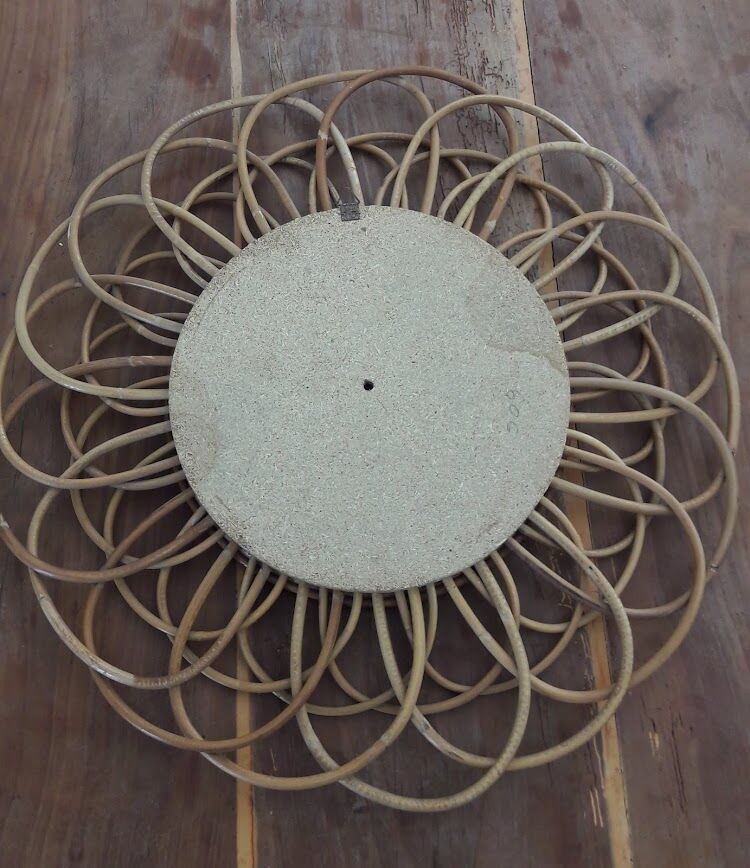 Mirror rattan  51x51cm