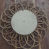 Mirror rattan  51x51cm