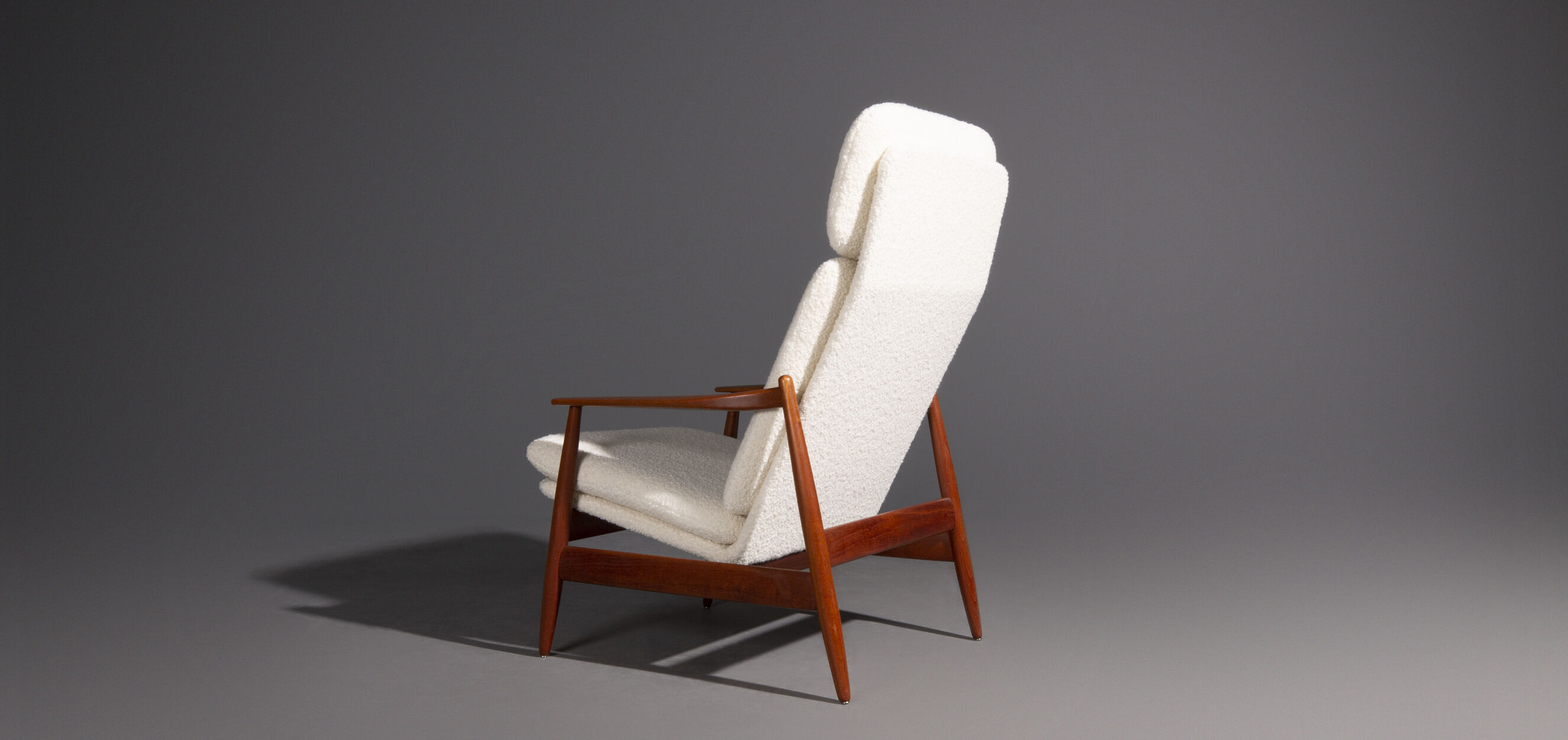 Poul Volther armchair and ottoman by Frem Røjlen