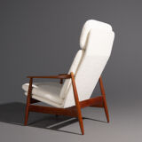 Poul Volther armchair and ottoman by Frem Røjlen