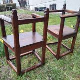 Chaises à bras Renaissance fin 16e debut 17eme siècle
