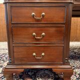 Classic English desk with green leather