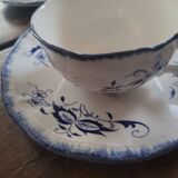 Sarreguemines Lancaster Set – 4 cups and 4 saucers – 1950s