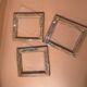 Set of 3 small old wooden frames