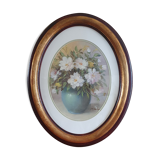 Old bouquet of flowers painting