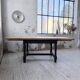 Table de ferme en chêne avec rallonges