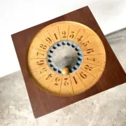 Wooden indoor boules game, 1950s