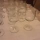 12 antique water glasses cut glass