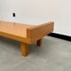 Modernist 1980s oak veneer coffee table