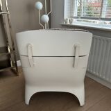 Vintage space age fauteuil van Carl Straub, Germany. Nieuw gestoffeerd!