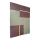 Mid-Century Modern Geometric Rug, Czechoslovakia, 1960s