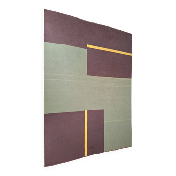 Mid-Century Modern Geometric Rug, Czechoslovakia, 1960s
