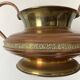 Large amphora or vintage planter in copper and brass