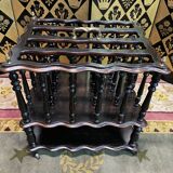 Porte-revue Napoléon III bois noirci