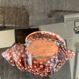 Empty pocket Vallauris vintage ceramic shell signed