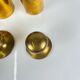 Set of 3 vintage brass boxes, 1960s-1970s