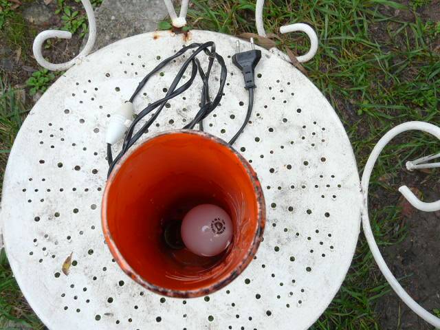 Lampe en céramique signée camos - vallauris, 1960