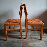 Pair of chairs by Pierre Cruège – Model "Reconstruction" – 1950