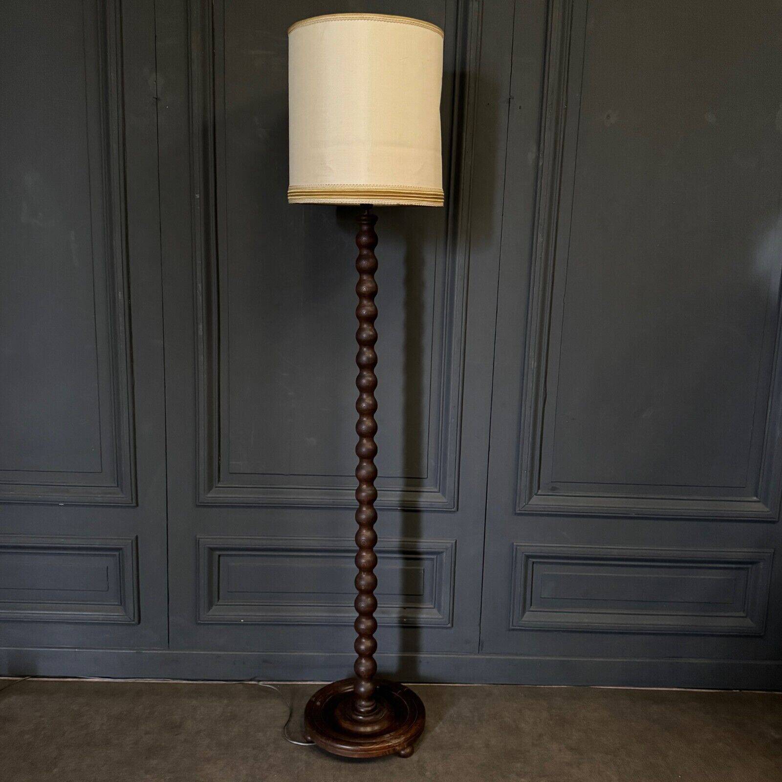 Floor lamp in the style of Charles Dudouyt 20th century turned wood
