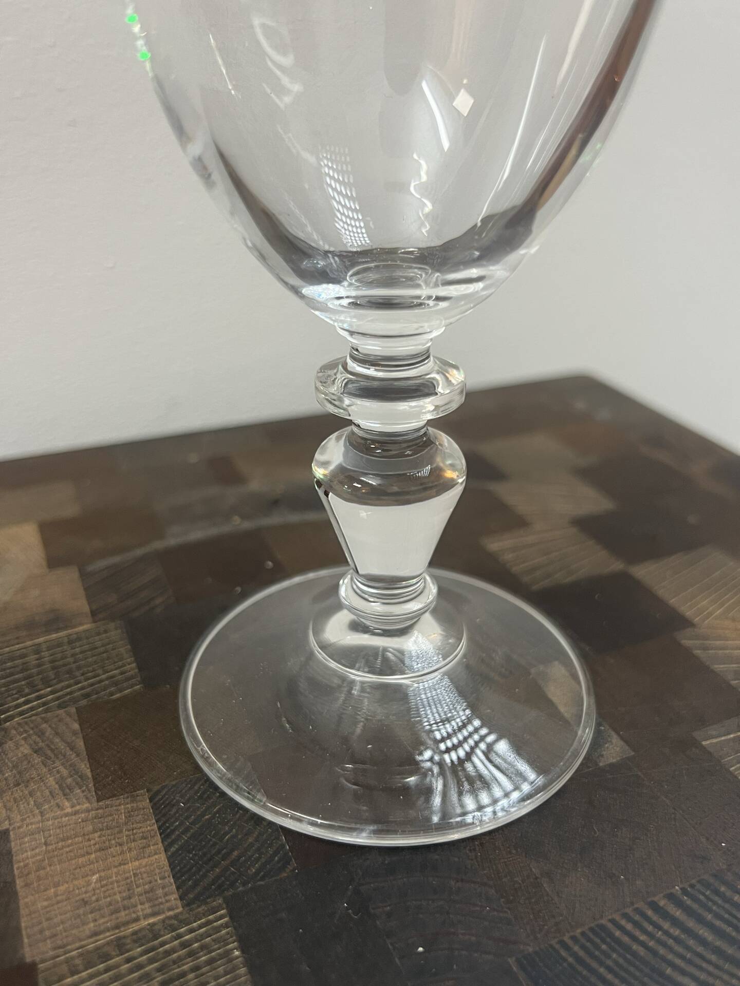 6 crystal glasses 1980