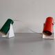 Pair of table lamps or wall lights in metal by Greene & Greene, 1970s, Germany.