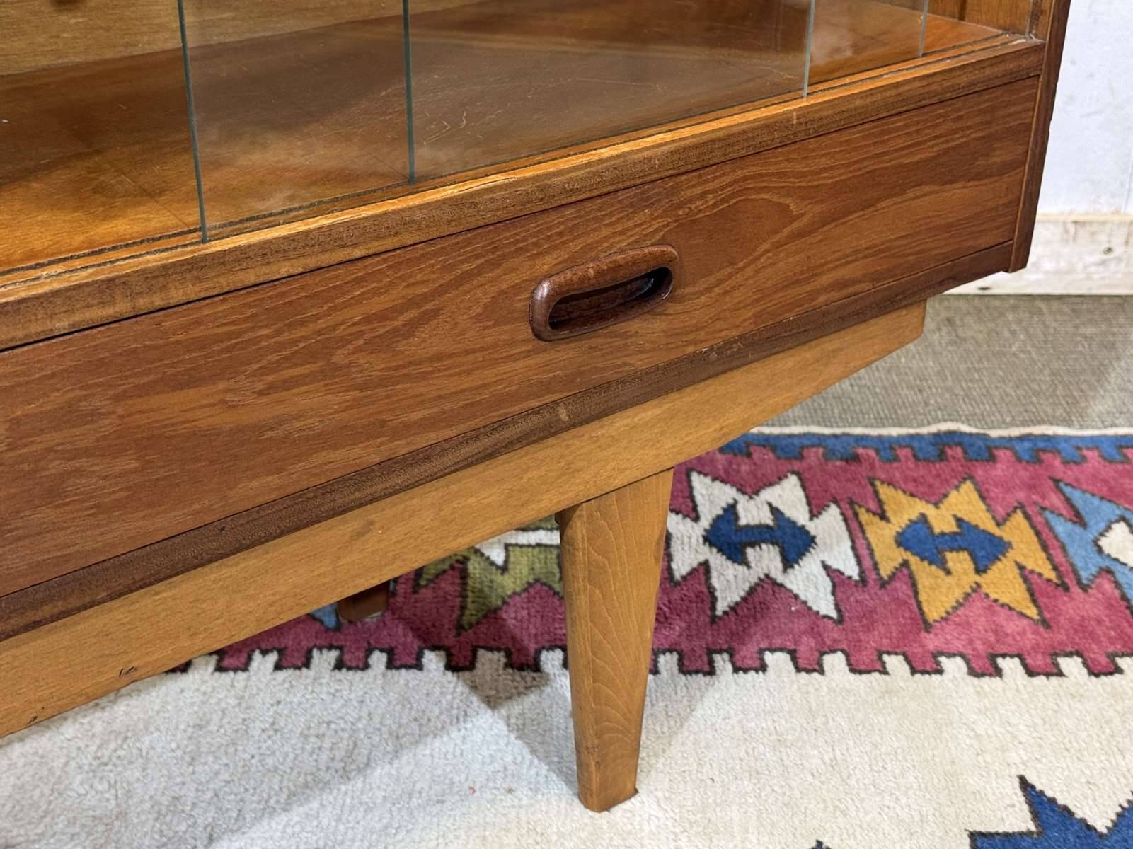 1970s teak English bar