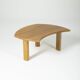Table basse en orme massif, 1970s
