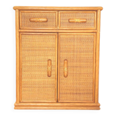 Buffet rotin vintage 