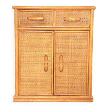 Vintage rattan sideboard