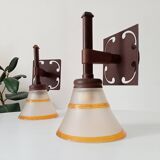 Pair of vintage Italian Linea wall lights from the 70s/80s