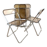 4 Plia chairs, Giancarlo Piretti