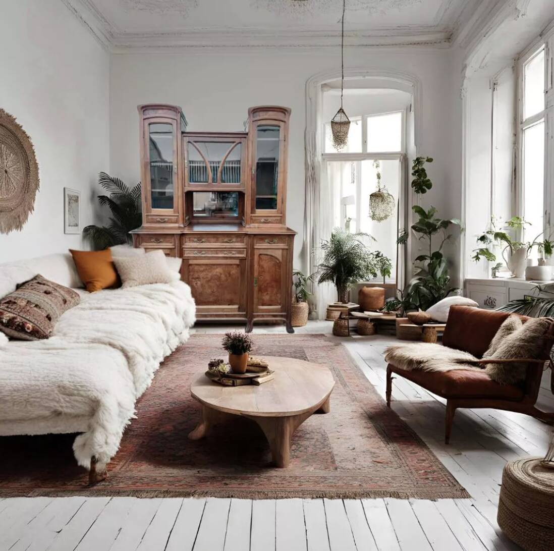 Art Nouveau 2-piece buffet