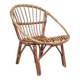 Rattan shell armchair