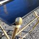 Dessert table vintage golden metal