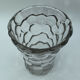 Glass vase or transparent crystal honeycomb art deco