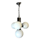 Chandelier atomique à 4 lumières de l'ère spatiale
