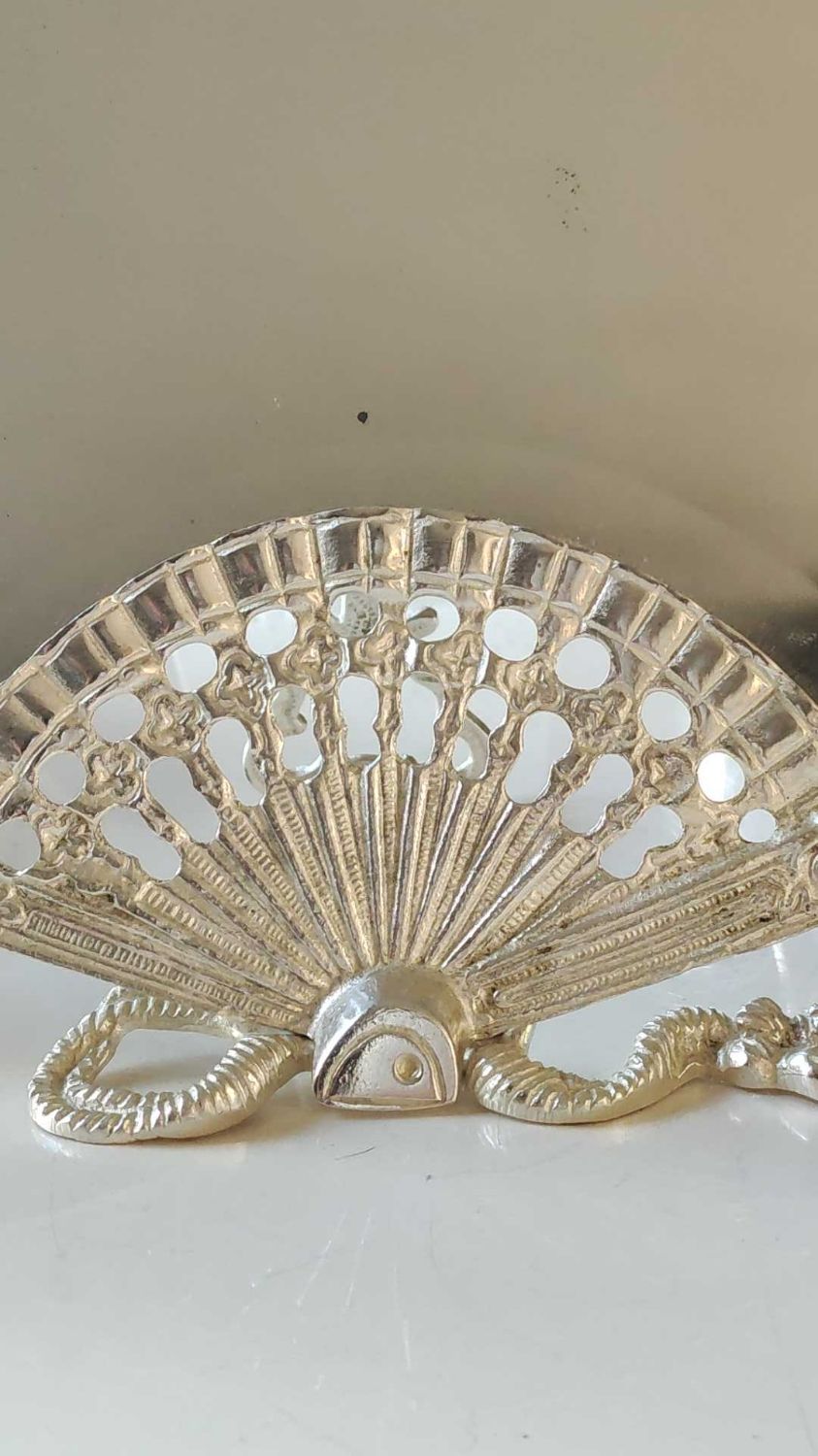 Peigne à Cheveux Décoratif Style Art Déco Des Années 1920 - Argenté Avec Strass Blancs - Neuf, Fabriqué En France