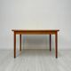 1960s Large Vintage Minimalistic Teak Extendable Dining Table