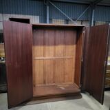 Asymmetrical art deco rosewood veneer cabinet