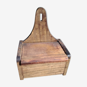 Wooden salt or matchbox