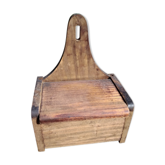 Wooden salt or matchbox