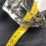 Empty diamond ashtray pocket flavio polished glass Murano crystal facets prism 60s