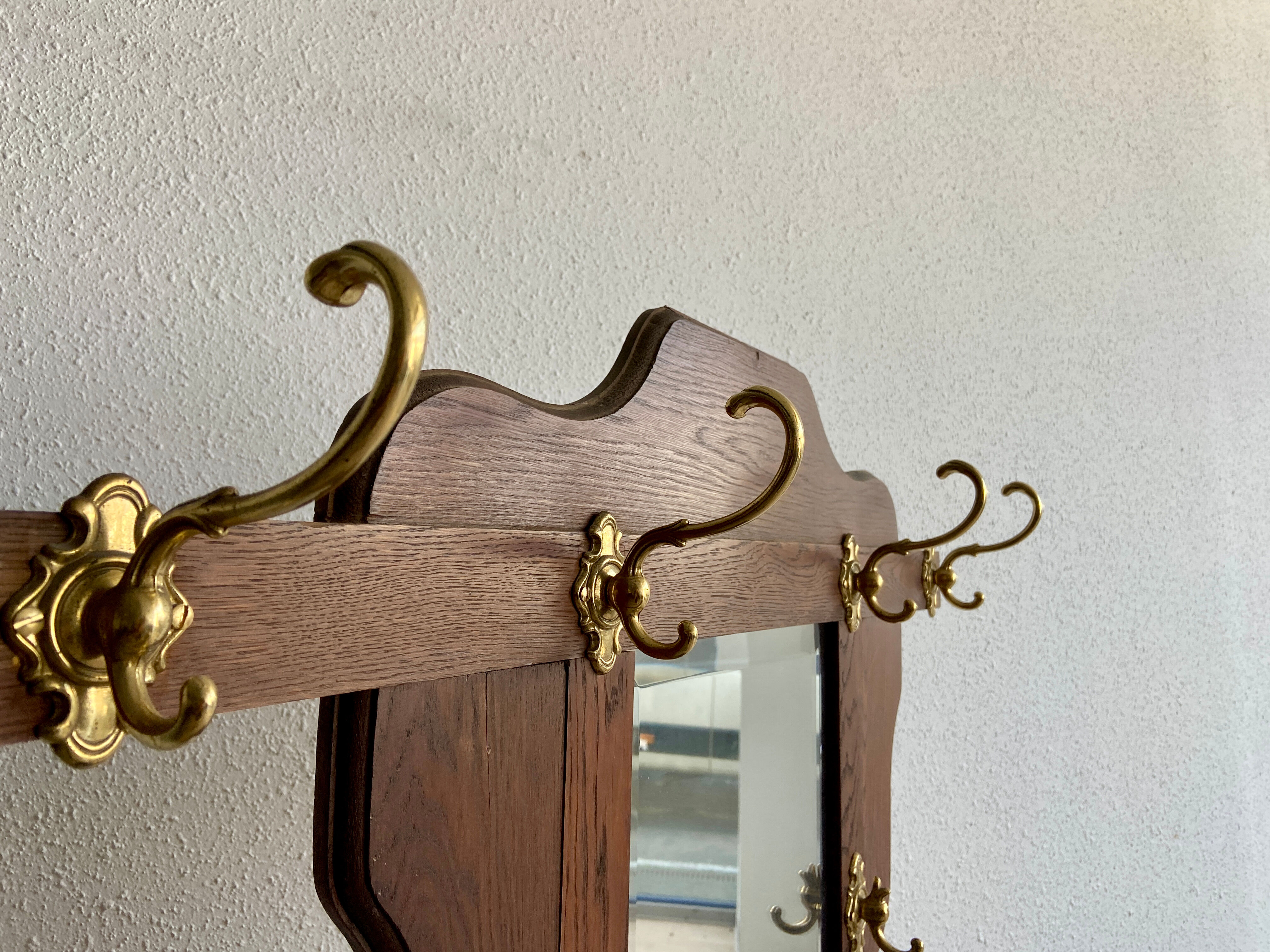 Old art deco coat rack 1940-50