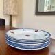 Set of 6 Digoin Sarreguemines "Mary Lou" plates – floral earthenware