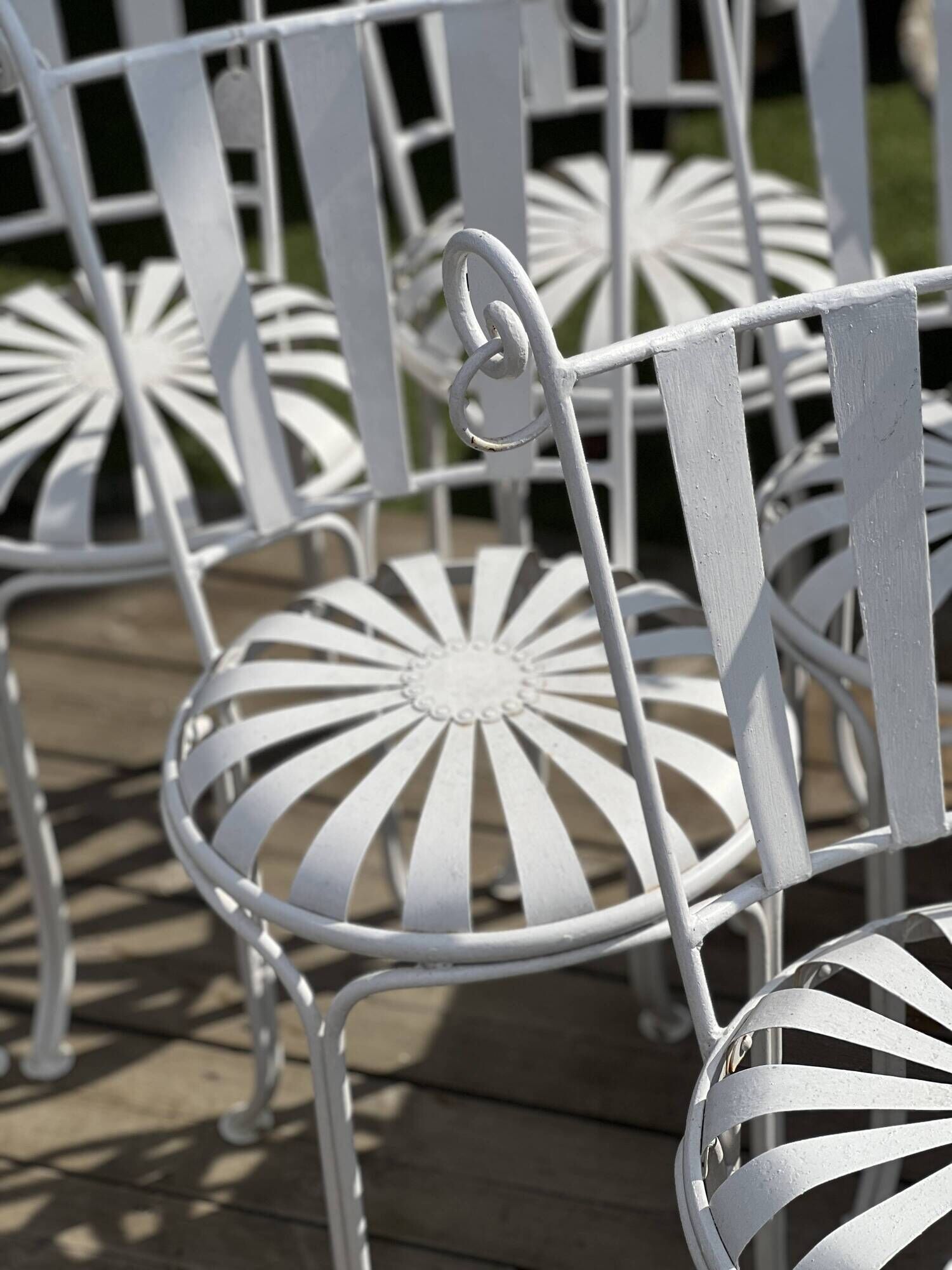Vintage garden chairs by Francois CARRE