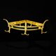 Antique gold aluminum corner wall coat rack