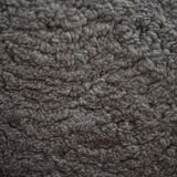 A pair of antique Danish stools, seats in lambswool, late 19th century.